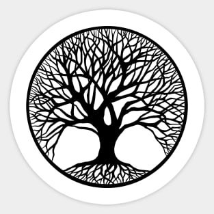 Outline Tree Of Life Sticker